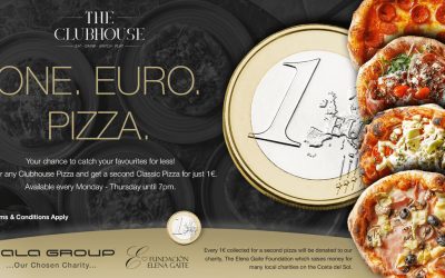 One Euro Pizza at The Clubhouse Marbella Continues – A Delicious Deal for a Great Cause